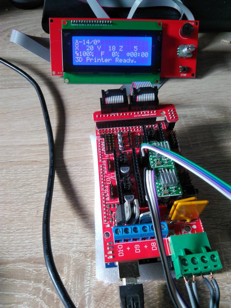 Marlin on Arduino Mega2560 with RAMPS 1.4